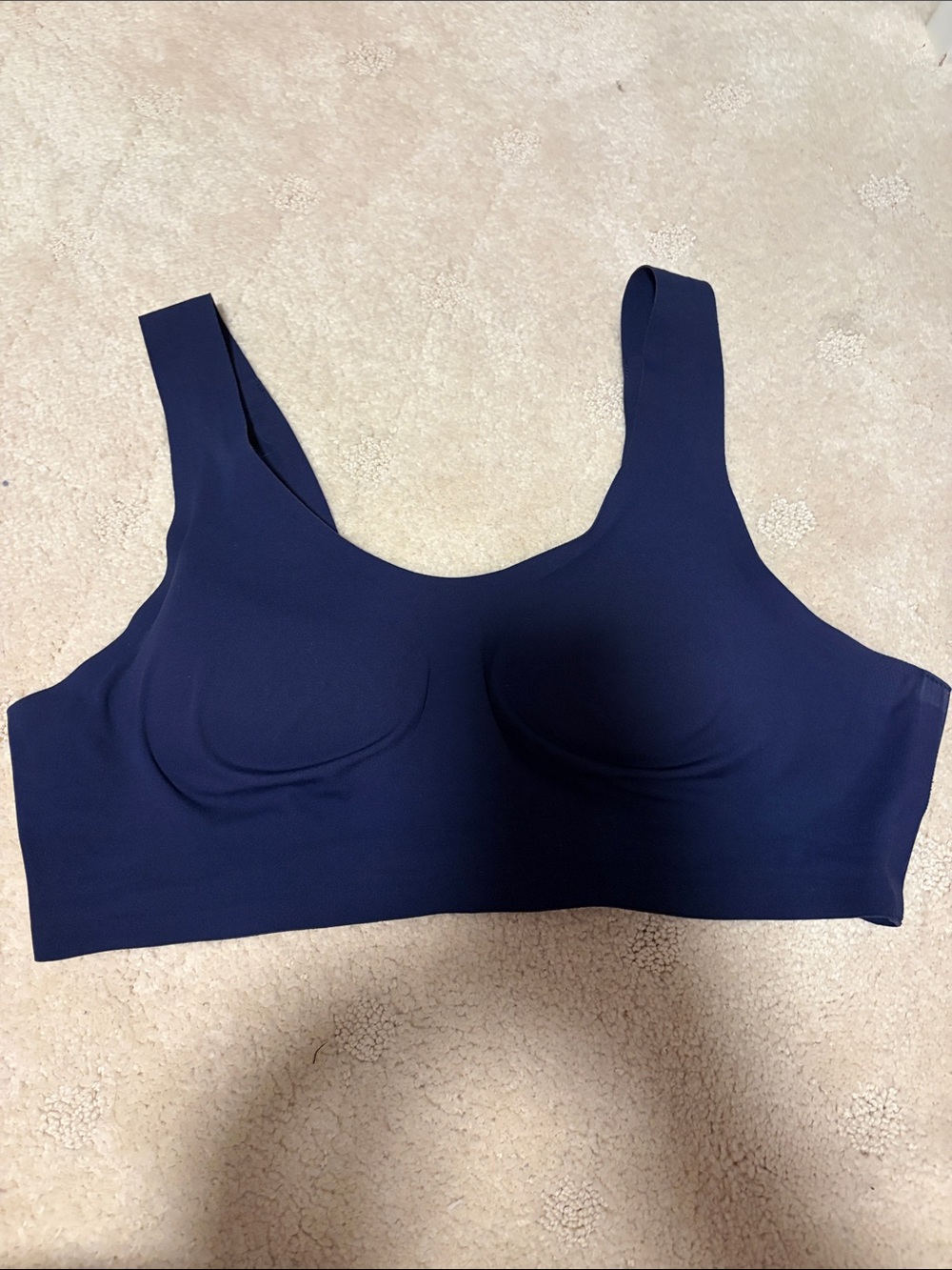 Aerie Smoothez Seamless Navy Wireless Everyday Bra Removable Padding Size Large